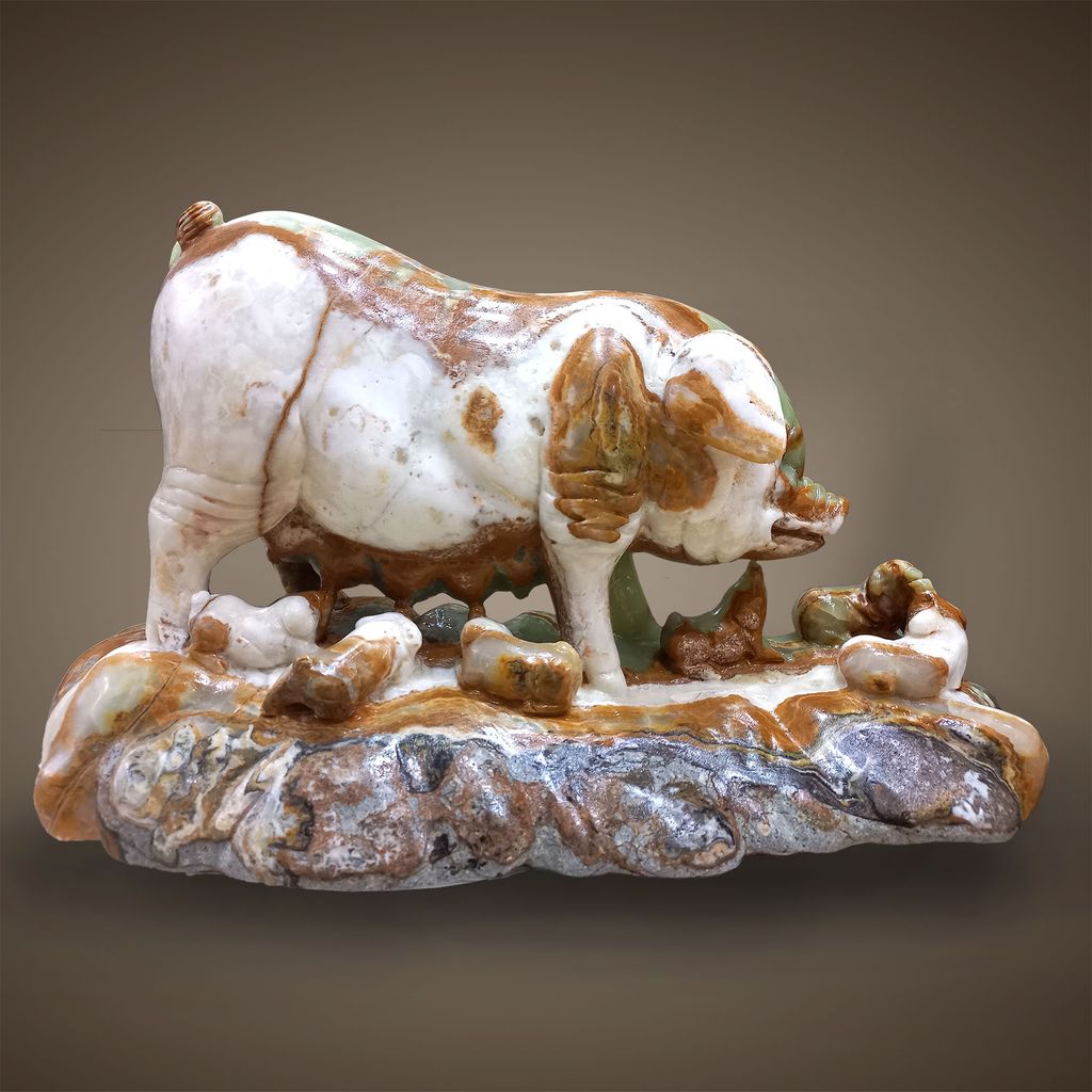 Tượng Heo  - ngọc lục - PIG005