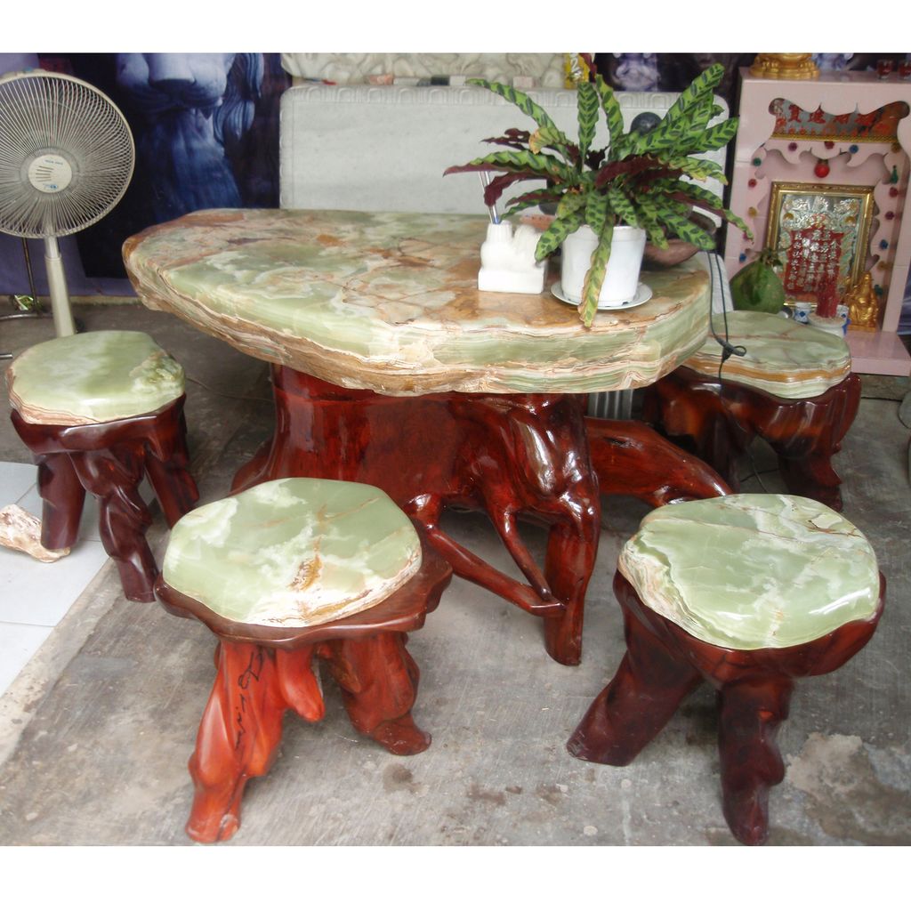 bàn ghế - lục ngọc