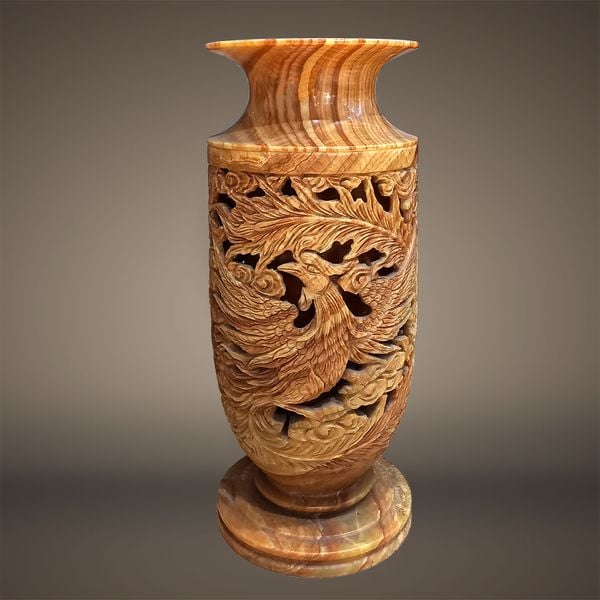 Bình Chạm Phượng Hoàng VS008