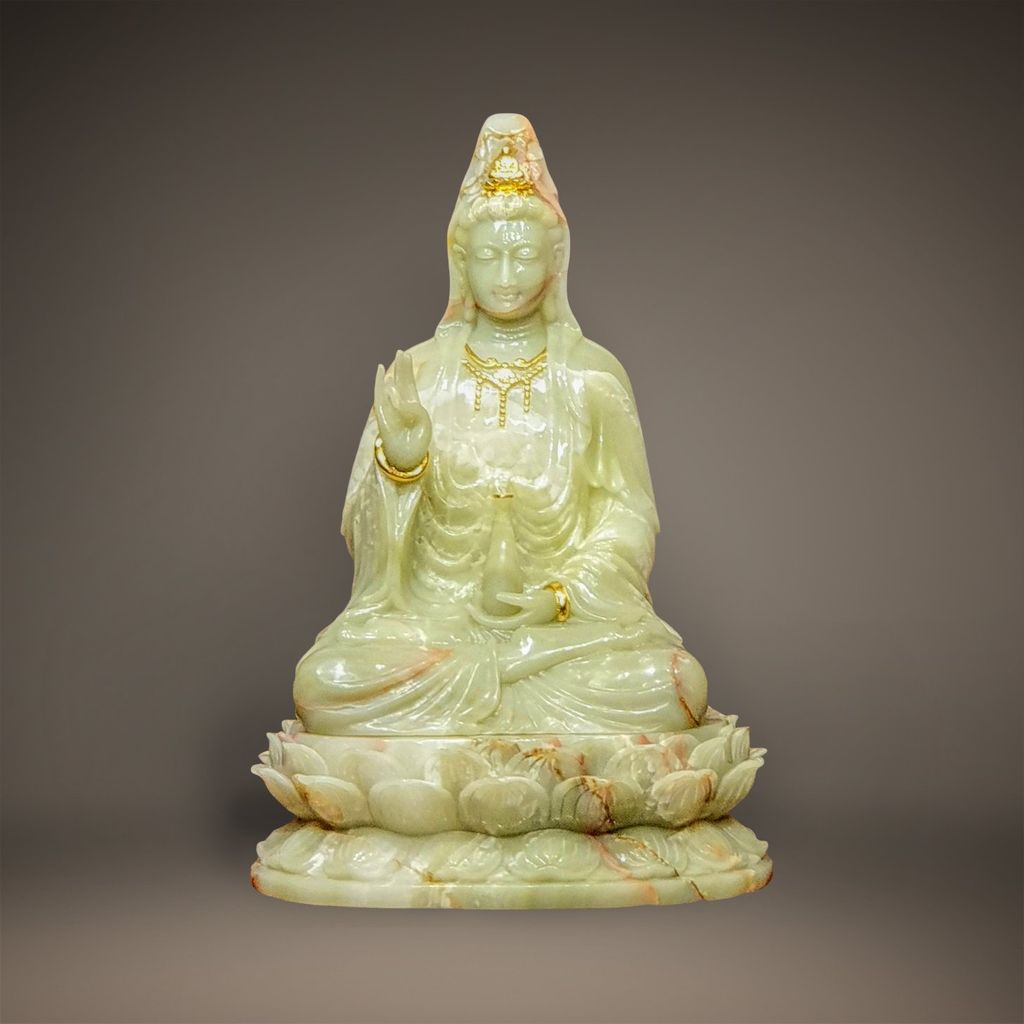 Tượng Phật Bà Quan Âm Ngồi Lục Ngọc