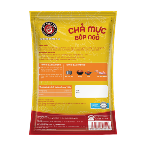  Chả mực bóp ngò 500g 