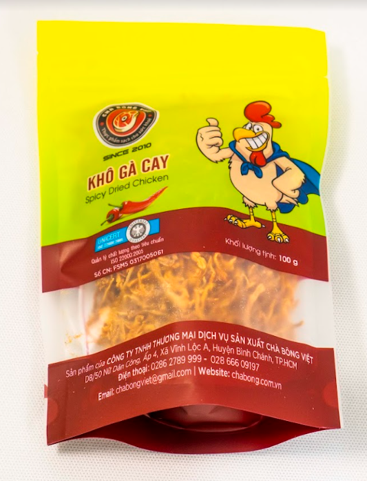  Khô gà cay gói 100g 