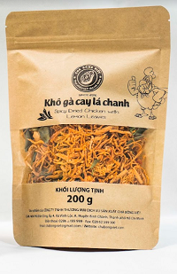  Khô gà cay lá chanh gói giấy 200g 