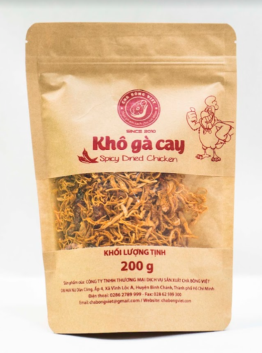  Khô gà cay gói giấy 200g 