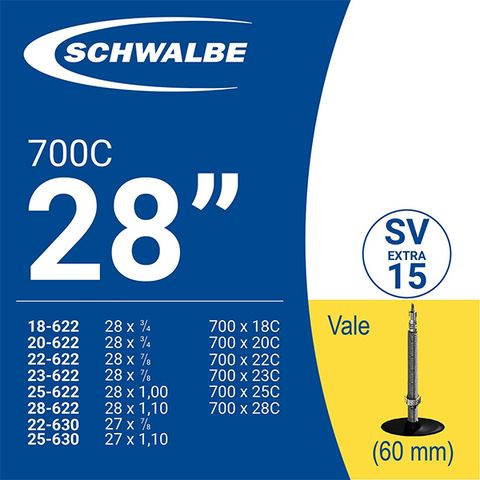 Ruột xe đạp 700C SV15 (60mm)