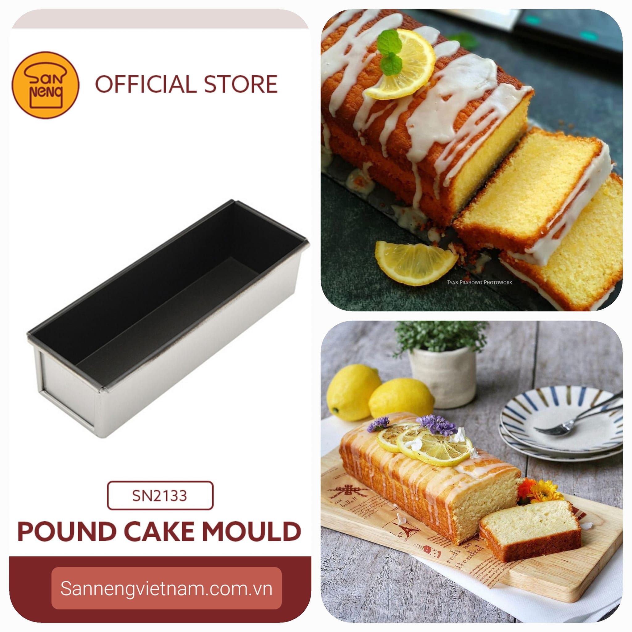 Khuôn chống dính chữ nhật 250g Sanneng SN2133 Sanneng Việt Nam