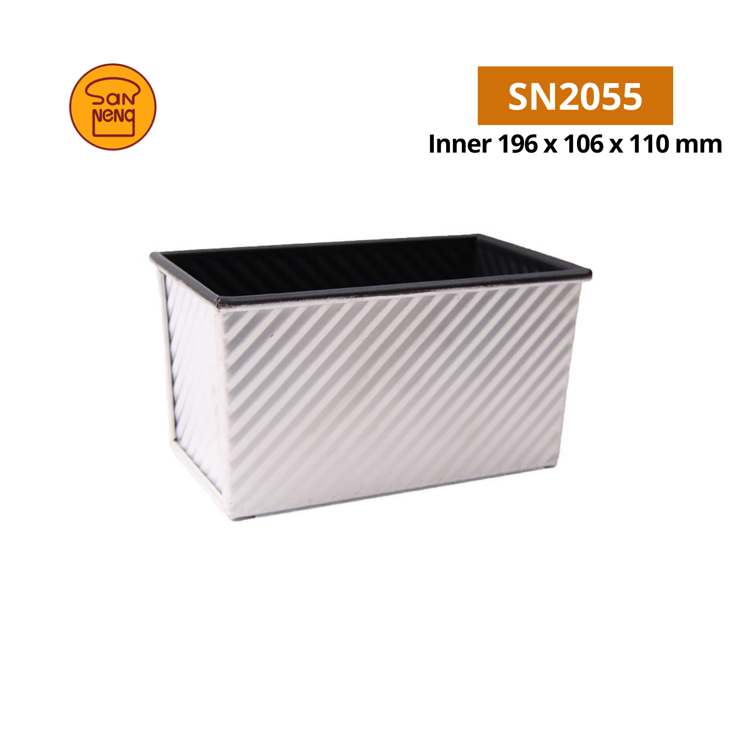  Khuôn bánh mì gối Sanneng- SN2055 ( Không kèm nắp) 