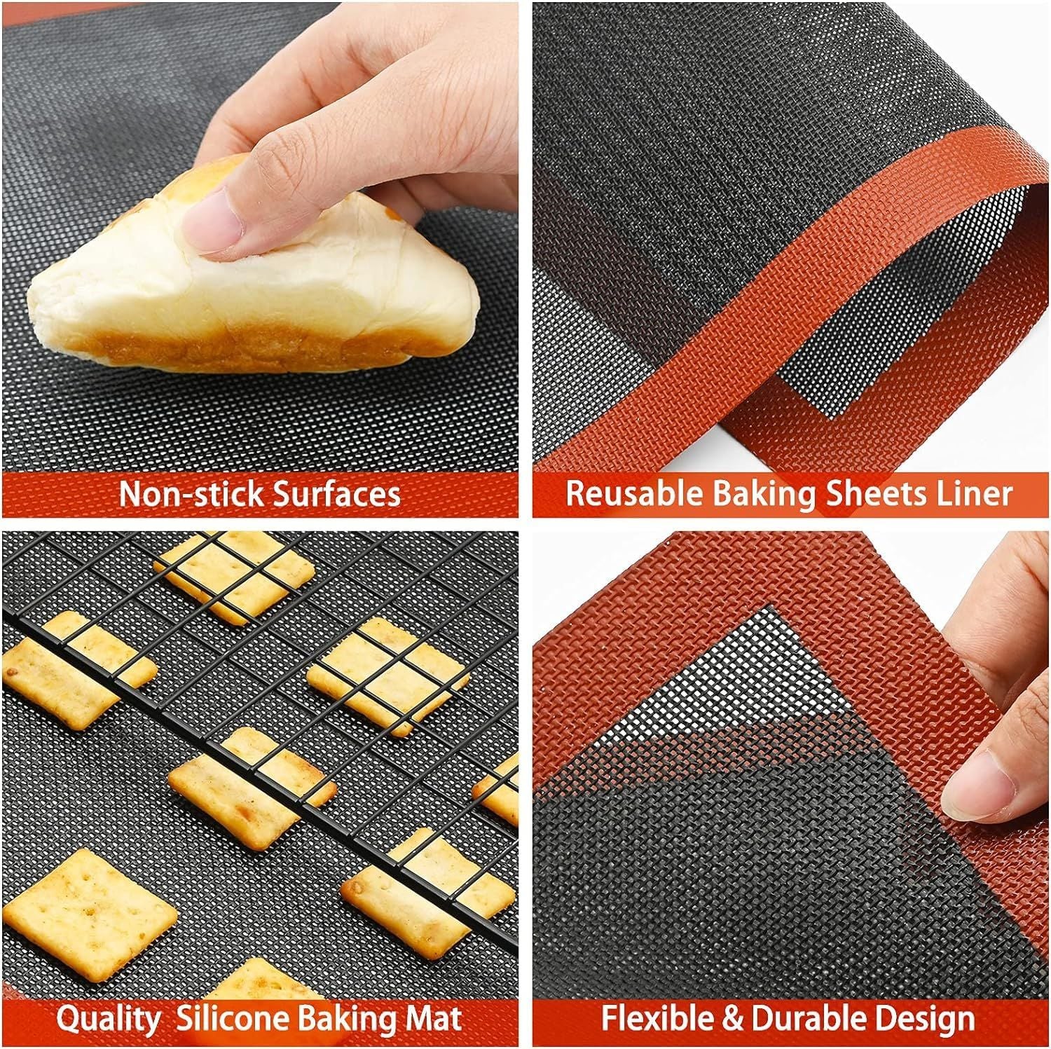  Tấm lót nướng Silicon có lỗ thoáng khí- Sanneng ( Breathable Silicone Baking Mat) 