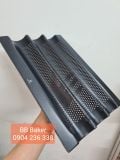  Khay làm bánh mỳ Baguette 3 rãnh chống dính Sanneng SN1597 