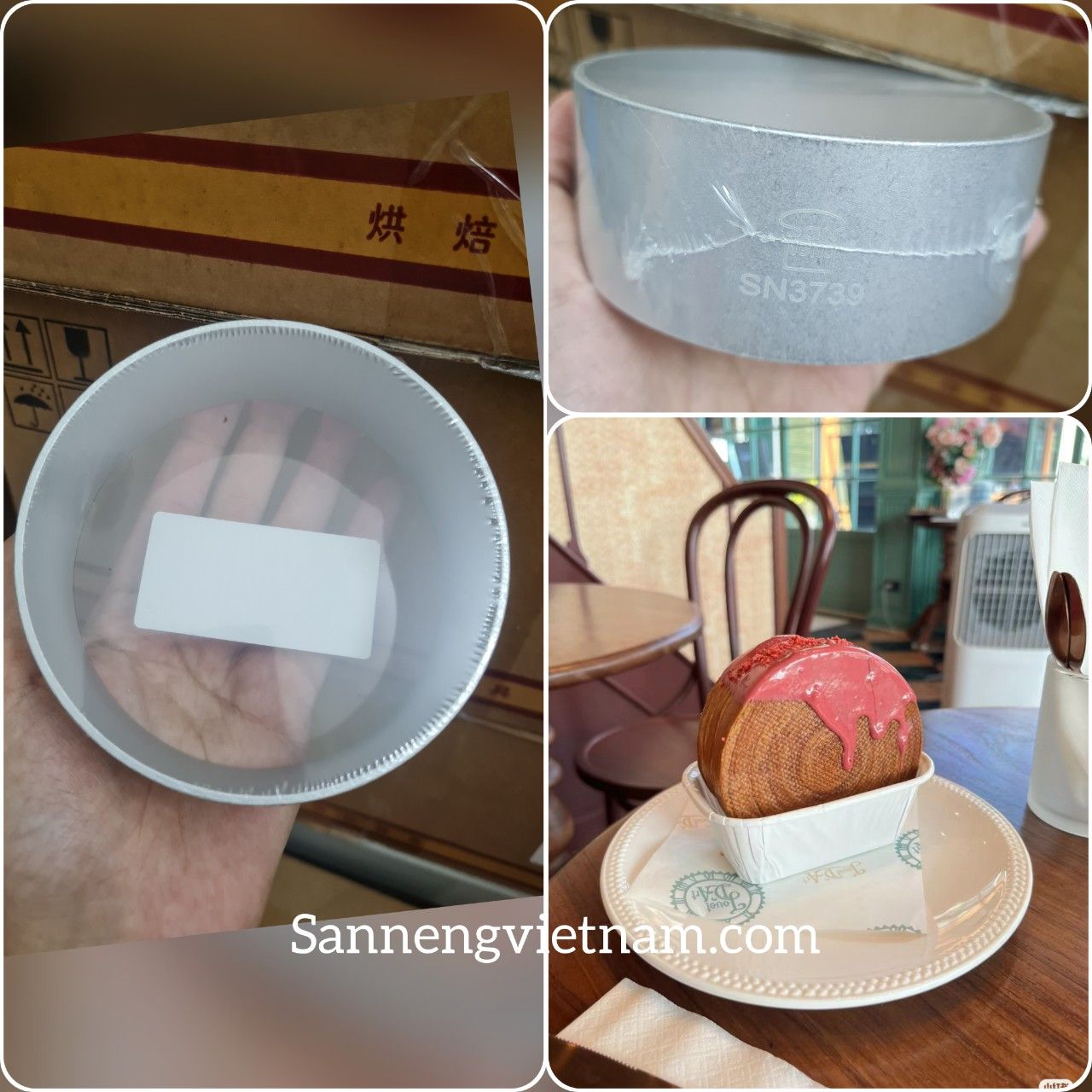  Khuôn ring Sanneng- Khuôn nướng croissant tròn Sanneng SN3740 