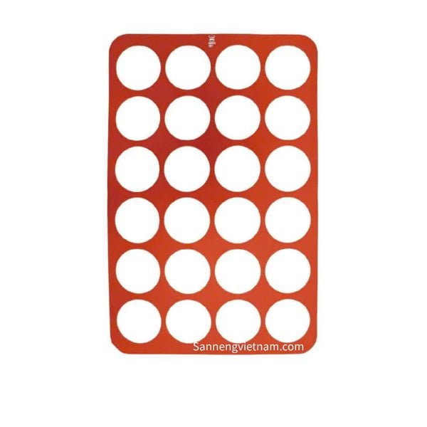  Tấm lót nướng tạo hình bánh tròn Silicone - Sanneng SN0562 