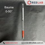  Baume kế 0-50 : 1°Bé Tp 15°C hãng Alla - Pháp code 0400TB050/15-qp, có VAT 
