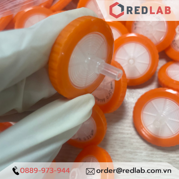 Đầu lọc Syringe PTFE đường kính 33mm, lỗ lọc 0.22µm và 0.45µm không tiệt trùng Finetech PTFE033N022I và PTFE033N045I, giá tốt, có VAT
