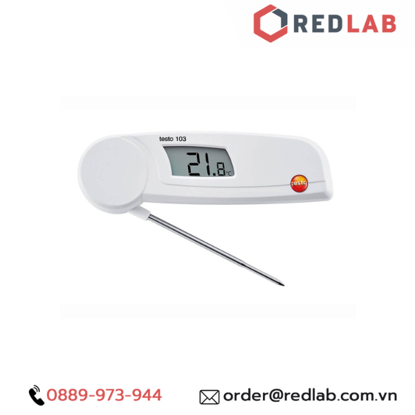Máy đo nhiệt độ testo 103 - Đức- Nhiệt kế thực phẩm HACCP - 30 đến +220 °C, chính hãng, BH 12T, có VAT