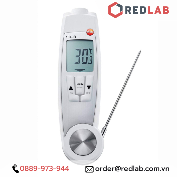 Máy đo nhiệt độ – nhiệt kế thực phẩm HACCP -50 đến +250 °C – Đức – Testo 104-IR, chính hãng, BH 12T, có VAT