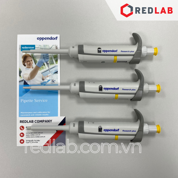 Micropipet đơn kênh Research Plus EPPENDORF điều chỉnh thể tích, hấp autoclave 121°C, 20 phút toàn bộ, có VAT