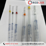  ISOLAB ĐỨC Pipet kẻ thuỷ tinh - pipet chia vạch class AS chất lượng cao dùng trong Lab, 1 2 5 10 20 25 50ml, có VAT 