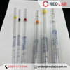 Pipet kẻ ISOLAB Class AS 1 2 5 10 20 25 50 ml, ống hút thủy tinh chia vạch thí nghiệm, có VAT