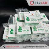 Lam kính hiển vi GREETMED trơn 7102 / nhám 7105 dày 1-1.2mm (hộp 72 cái) microscope slide, có VAT