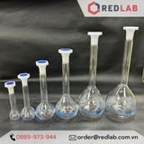  Bình định mức trắng class A, nút nhựa Vạch sơn xanh hãng BIOHALL 1 2 5 10 20 25 50 100 200 250 500 1000 2000 5000 10000 ML, có VAT 