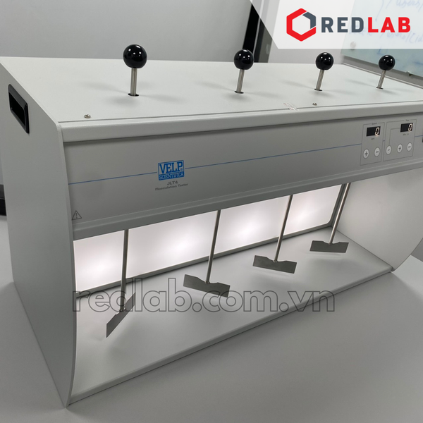 Máy khuấy Jartest 4 vị trí JLT4 (F105A0108) VELP - Ý, max 300 v/p, điện tử hiện số, leaching test, Jar-test, có VAT
