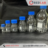 Chai trung tính trắng BIOHALL  25ml đến 20L - nắp vặn PP xanh GL25 GL32 GL45, thuỷ tinh boro 3.3 vạch trắng, có VAT