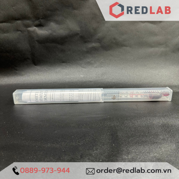 Cồn kế có nhiệt kế 70-100 0.5% Tp 20ºC, 0-40°C : 1°C ALLA 0530TP070/20-QP alcoholometer with thermometer, có VAT