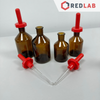 Chai nhỏ giọt thủy tinh ONELAB trắng / nâu 60 125 ml, chai congtogut nắp nhựa kèm quả bóp, đựng mẫu thí nghiệm, có VAT