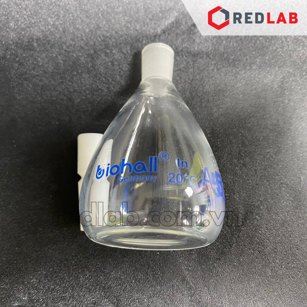 Bình đo tỷ trọng BIOHALL 10 25 50 100 ml class A, Pycnometer thuỷ tinh, nút teflon, có VAT