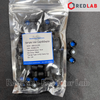 Lọ đựng mẫu sắc ký vial 2ml 9-425 MEMBRANE SOLUTIONS trắng / nâu, Nắp vặn xanh có lỗ / septa xẻ rãnh / nắp kín, có VAT