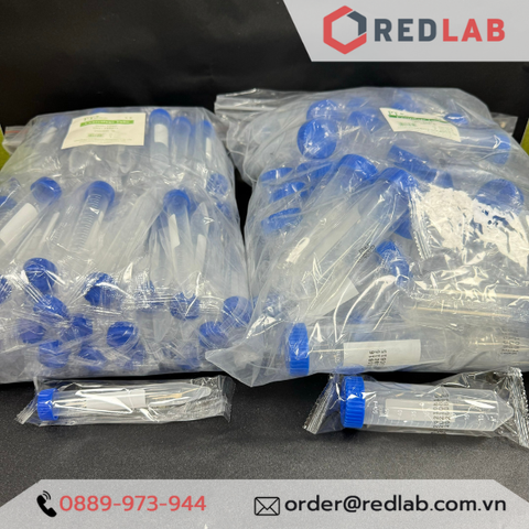 Ống ly tâm 15ml 50ml đáy nhọn Tiệt trùng từng cái, hãng PT Medical - Redlab