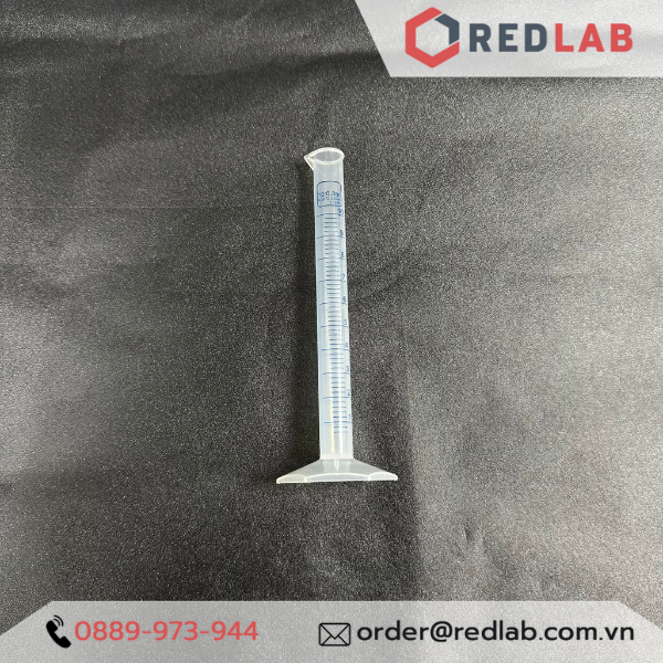 Ống đong nhựa PP in vạch xanh ONELAB 10 25 50 100 250 500 1000 2000 ml, đáy lục giác, chịu nhiệt, có VAT