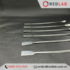 Thìa xúc hóa chất 1 đầu dẹt 1 đầu tròn inox ONELAB 15 17.5 20 23 cm, thìa cân, muỗng múc mẫu thí nghiệm, có VAT