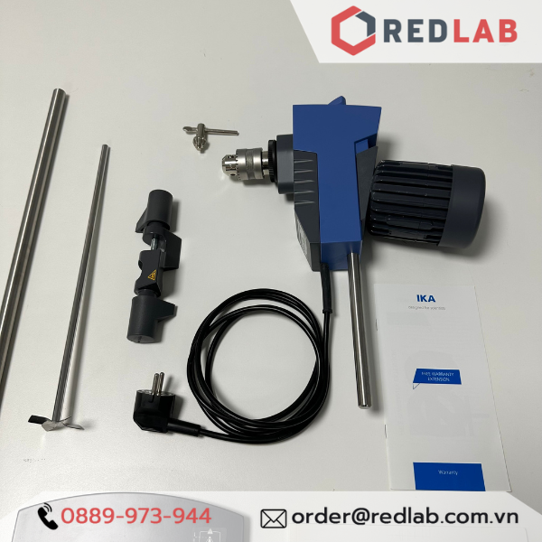 Máy khuấy đũa IKA RW 20 Digital package trọn bộ cánh khuấy R1342, Chân đế R1826, kẹp bọ R182