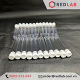 Ống nghiệm nhựa PS 5ml 12x75mm có nắp đậy trắng, không nhãn Hồng Thiện Mỹ, có VAT