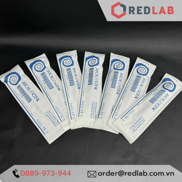 BIOLOGIX Pipet pasteur 3ml Tiệt Trùng từng cái, ống hút nhỏ giọt vô trùng, tổng dung tích 7.5ml, nhựa PE, 30-0138A1, có VAT