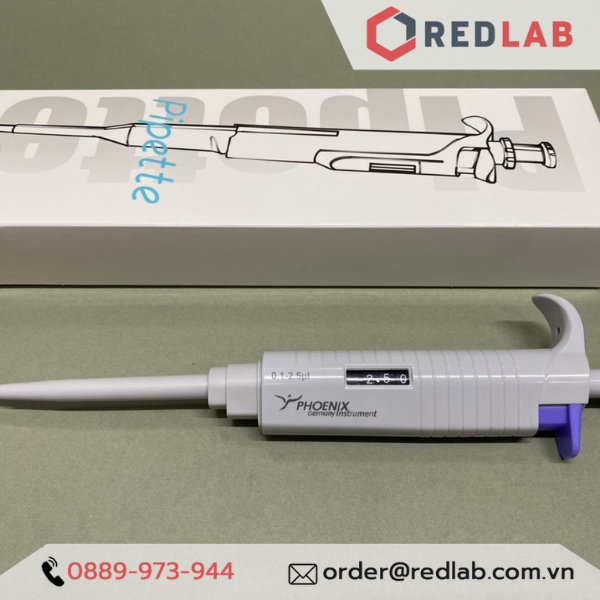 Micropipet hấp tiệt trùng PHOENIX Instrument 0.1-2.5 0.5-10 2-20 5-50 10-100 20-200 ul, 0.1-1 0.5-5 1-10 ml, có VAT