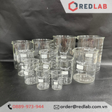  Cốc đốt thuỷ tinh, beaker thấp thành chịu nhiệt cao BIOHALL Germany 10 25 50 100 150 200 250 400 500 600 800 1000 ml 