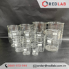 Cốc đốt thuỷ tinh Thấp thành BIOHALL 5 10 25 50 100 150 200 250 400 500 600 800 1000 ml 2L 3L 5L 10L, beaker có mỏ chịu nhiệt, có VAT
