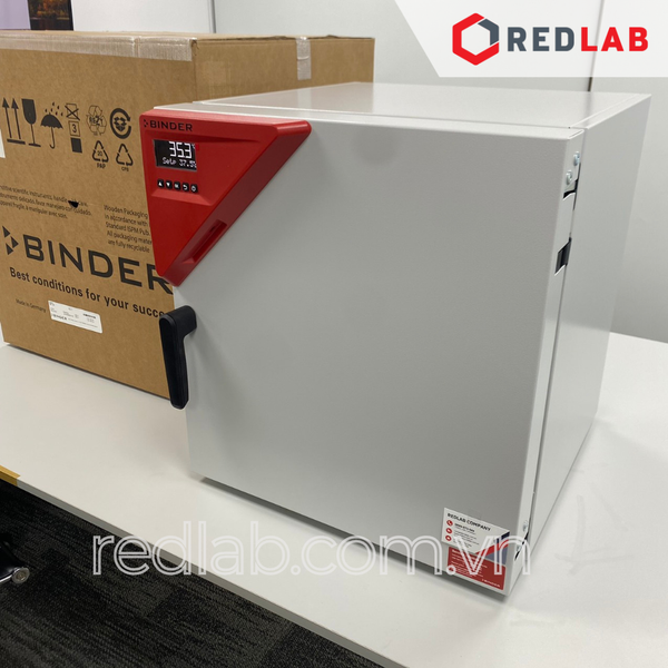 Tủ sấy đối lưu tự nhiên 57 lít ED 56 (9010-0333) hãng BINDER, nhiệt độ môi trường +5°C đến 300°C, có VAT
