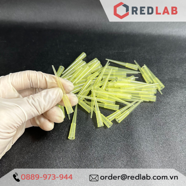 [Gói 1000 cái] Đầu tip FL Medical trắng 10ul, vàng 200ul có khía / không khía, universal microtips, có VAT