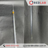 Pipet kẻ ISOLAB Class AS 1 2 5 10 20 25 50 ml, ống hút thủy tinh chia vạch thí nghiệm, có VAT