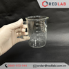 Cốc thuỷ tinh có tay cầm BIOHALL 250ml 500ml, chia vạch trắng, chịu nhiệt cao, có VAT