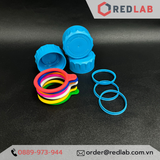 Phụ kiện cho Chai trung tính DURAN Youtility và Original: nắp vặn GL45, vòng đệm, vòng cổ silicon nhiều màu, có VAT