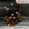 Bình định mức Nâu BIOHALL 1 2 5 10 20 25 50 100 200 250 500 ml 1L 2L 5L 10L, class A, nút nhựa, vạch sơn xanh, có VAT