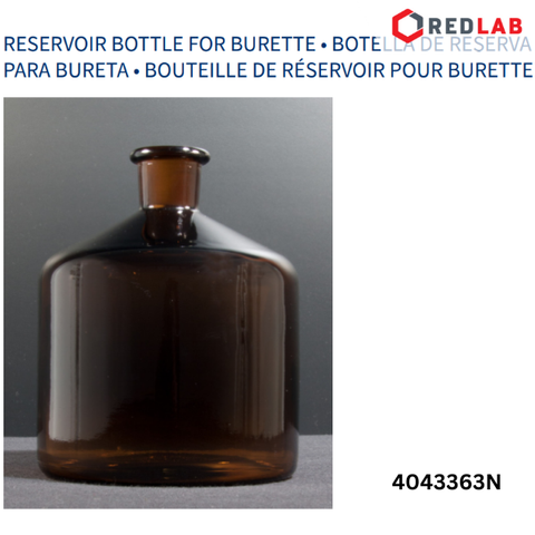 Chai burette nâu & trắng NORMAX Bồ Đào Nha, có VAT