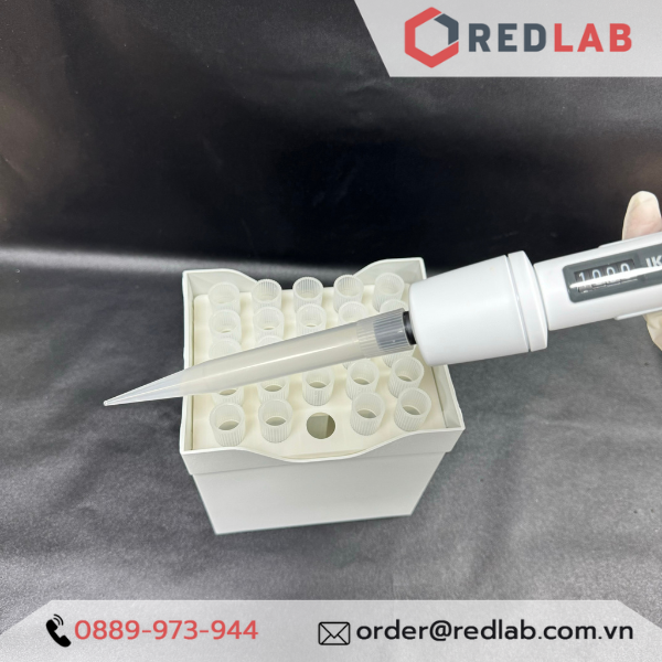 [Hộp 25 cái] Microtips (đầu típ - côn) trắng 10.000ul = 10ml Aptaca - 66005,  dạng Gilson/Brand, có VAT