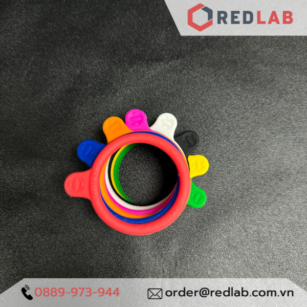 Phụ kiện cho Chai trung tính DURAN Youtility và Original: nắp vặn GL45, vòng đệm, vòng cổ silicon nhiều màu, có VAT