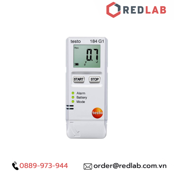  Máy đo ghi nhiệt độ -20 đến 70 °C, độ ẩm 0-100 %RH, Sốc 0-265 m/s2 Testo 184 G, chính hãng, BH 12T, có VAT 