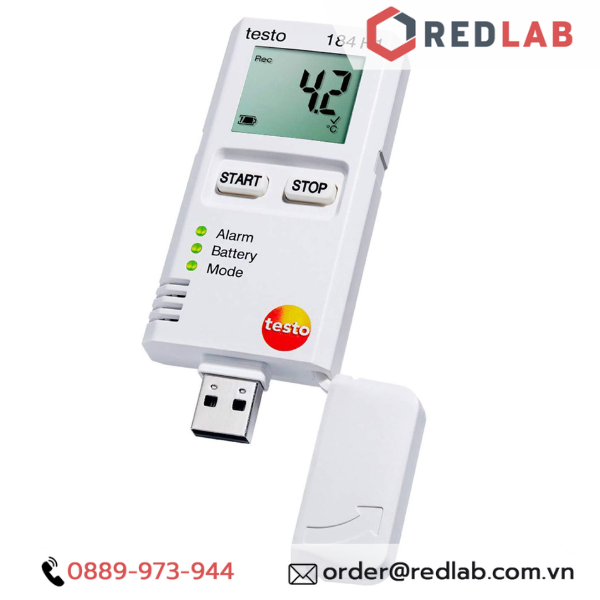 Máy Đo Ghi Nhiệt Độ -20 đến +70 °C – Độ Ẩm 0 đến 100 %RH – Đức -Testo 184 H1, chính hãng, BH 12T, có VAT